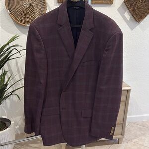 Joseph A Purple Sport Coat with Classic Notched Lapel